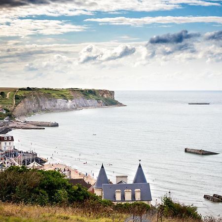 Les Volets Bleus - Duplex Proche Plage Et Centre Arromanches-les-Bains Exteriör bild