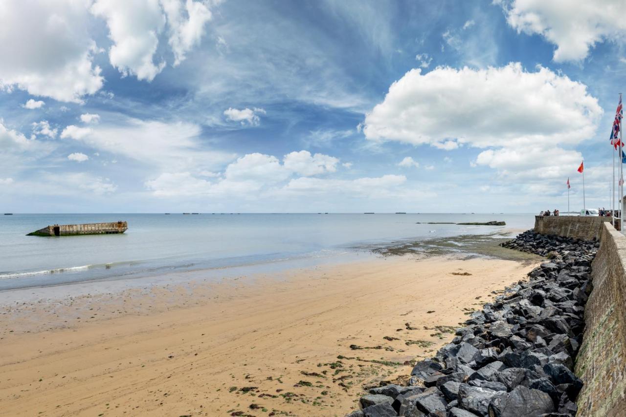 Les Volets Bleus - Duplex Proche Plage Et Centre Arromanches-les-Bains Exteriör bild